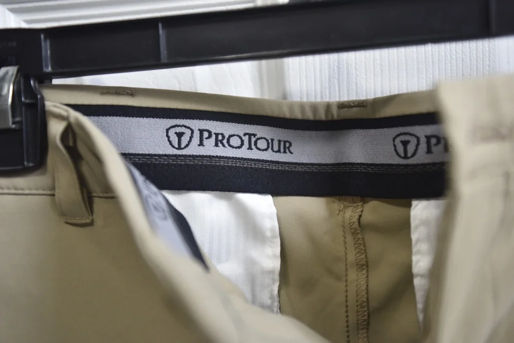 Pro Tour Golf Pants Tan Polyester 34x32 LSC448